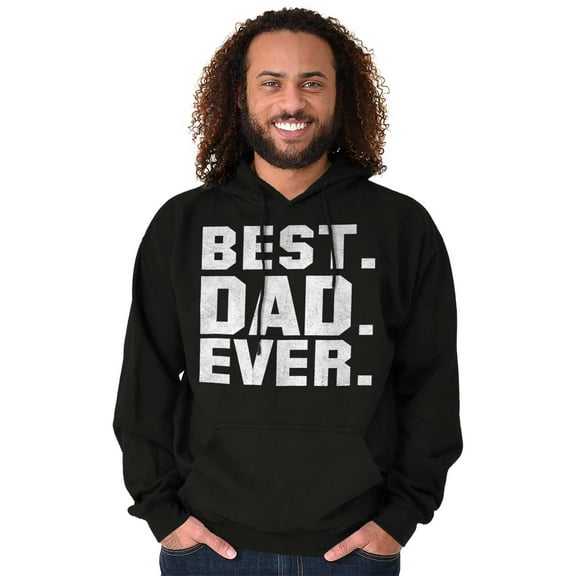 Best Dad Ever Worlds Coolest Father Hoodie Hooded Sweatshirt Men Brisco Brands L