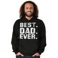 thumbnail image 1 of Best Dad Ever Worlds Coolest Father Men's Big & Tall Graphic Hoodie Brisco Brands 4X, 1 of 5
