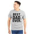thumbnail image 1 of Best Dad Ever Worlds Coolest Father Men's Big & Tall Crewneck Graphic Tee Brisco Brands 2X, 1 of 3
