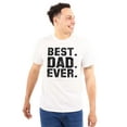 thumbnail image 1 of Best Dad Ever Worlds Coolest Father Men's Big & Tall Crewneck Graphic Tee Brisco Brands 4X, 1 of 5