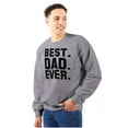 thumbnail image 1 of Best Dad Ever Worlds Coolest Father Men's Crewneck Sweatshirt Brisco Brands S, 1 of 6