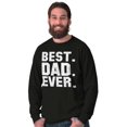thumbnail image 1 of Best Dad Ever Worlds Coolest Father Men's Long Sleeve Tee T Shirt Brisco Brands L, 1 of 2