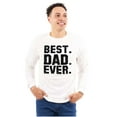 thumbnail image 1 of Best Dad Ever Worlds Coolest Father Men's Long Sleeve Tee T Shirt Brisco Brands M, 1 of 6