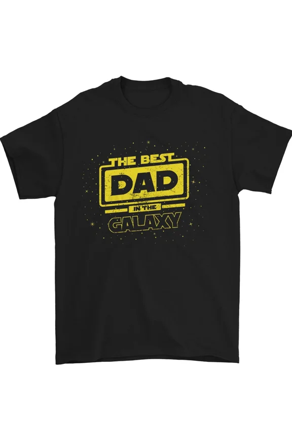 Best Dad In The Galaxy Funny Fathers Day Space Theme Unisex T-Shirt, up to size 5XL