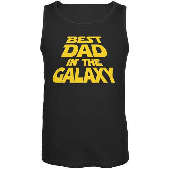 Best Dad In The Galaxy Mens Tank Top Black MD
