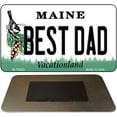 thumbnail image 1 of Best Dad Maine State License Plate Tag Magnet M-10423 3.5" x 2" Magnet (M), 1 of 1