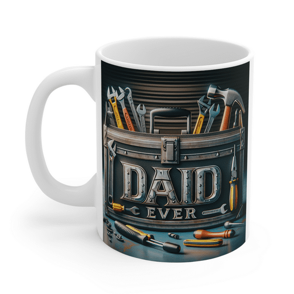 Best Dad Mug Wrap 11 oz & 15 oz Coffee Mug, Fathers Day Cup Wrap Daddy Mug Sublimation Designs Father's Day 2025