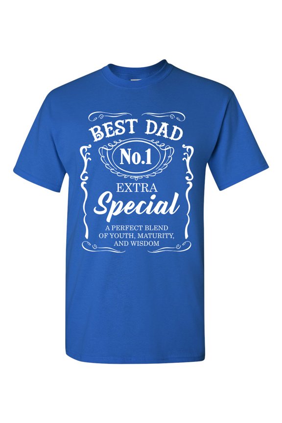 Best Dad No.1 Extra Special Awesome Funny Humor DT Adult T-Shirt Tee
