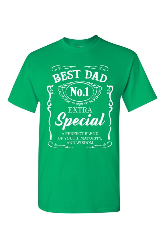 Best Dad No.1 Extra Special Awesome Funny Humor DT Adult T-Shirt Tee