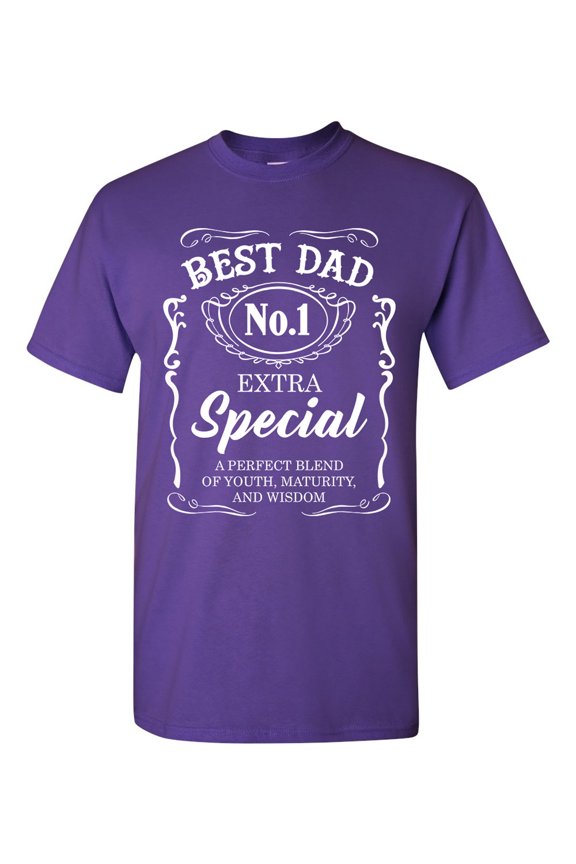 Best Dad No.1 Extra Special Awesome Funny Humor DT Adult T-Shirt Tee