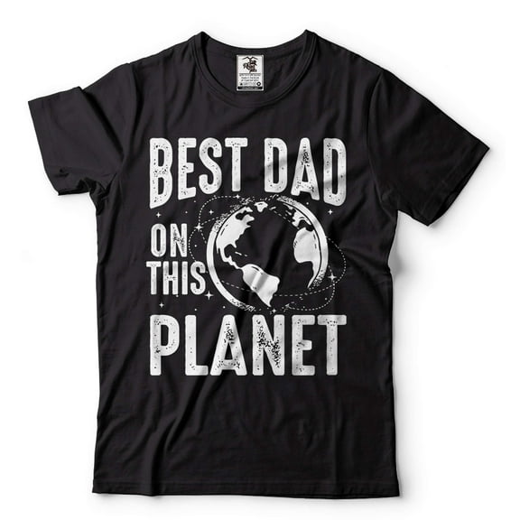 Best Dad On This Planet Shirt Dad Shirts Fathers Day Gift T Shirt Father Shirts Gift For Men (XX-Large Black)