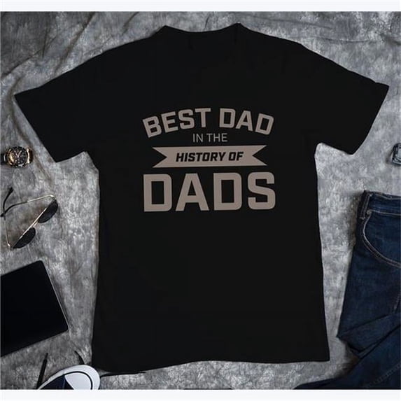 Best Dad T-Shirt, Black - Small