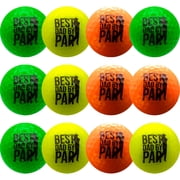 Best Dad by Par Golf Balls   12 Pack Father's Day Gift