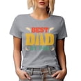 thumbnail image 1 of Best Dad by Par, Golfer Father, Father's Day, Heather Grey T-Shirt, 2XL, 1 of 5