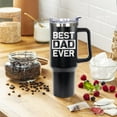 thumbnail image 1 of Best Dad ever Gifts for Dad 40 OZ Tumbler Cup Fathers Day Birthday Gifts Best Dad Ever Coffee Mug with Handle, 1 of 6