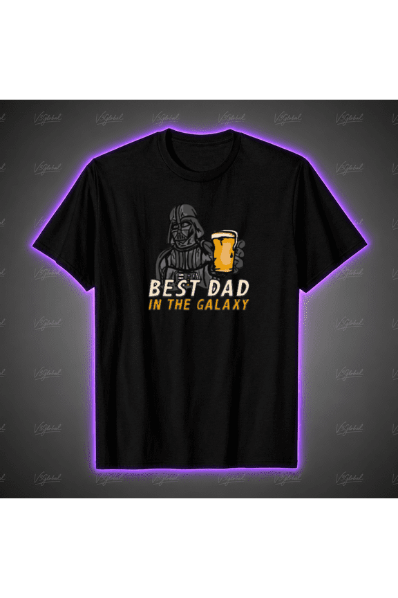 Best Dad in the Galaxy Father's Day Gift Unisex T-Shirt Size S-5XL