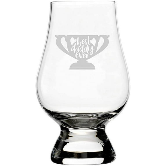 Best Daddy Ever Father's Day Etched 6.5oz Glencairn Whisky Glass