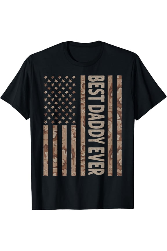 Best Daddy Ever US American Flag Funny Grandpa Father's Day T-Shirt