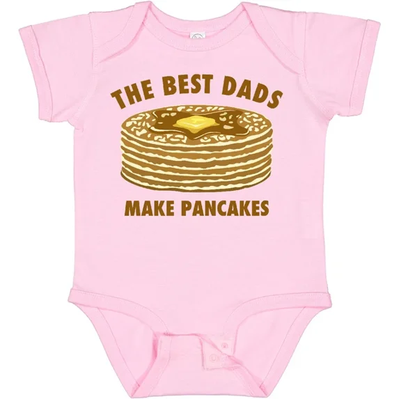 Best Dads Make Pancakes Baby Bodysuit Dad Breakfast Fathers Day Maker Bodysuit Cute Baby Onesie, BABY BODYSUIT LAT 4424