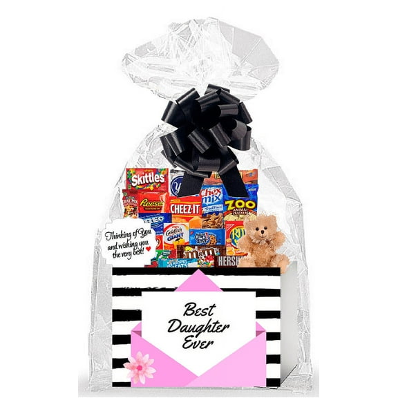 Best Daughter Ever Thinking of You Cookies, Candy & More Care Package Assortment Variety Gift Box Bundle Set