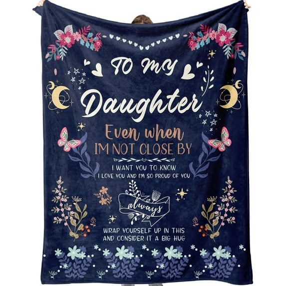Best Daughter Gifts, Birthday Gifts for Daughter, Daughter Birthday Gifts from Mum Dad, Daughter Gifts, Christmas, Valentine's Day Daughter Blankets Gifts, Fluffy Daughter Blanket 60" x 50"