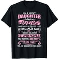 thumbnail image 1 of Best Daughter Shirt - I'm a Lucky Daughter I Have Crazy Dad T-ShirtMen and women, Black T-shirt, size: Extra large, 1 of 4