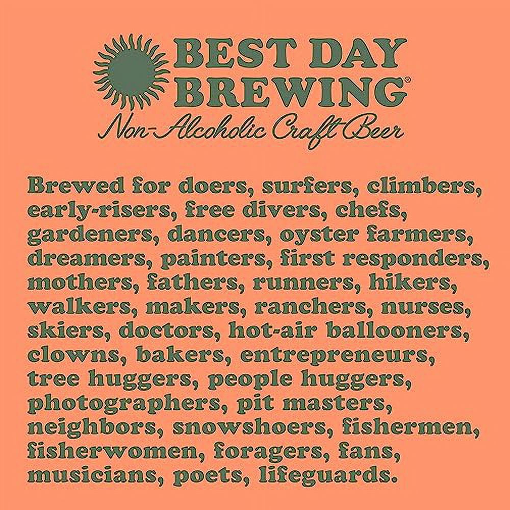 Best Day Brewing Kölsch NonAlcoholic Craft Beer 12 Pack Premium
