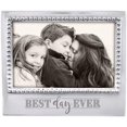 thumbnail image 1 of Best Day Ever Beaded 4X6 Statement Frame | Silver | Brillante | Frames | Statement Frames | Recycled SANDCAST Aluminum | Handmade in Mexico, 1 of 5
