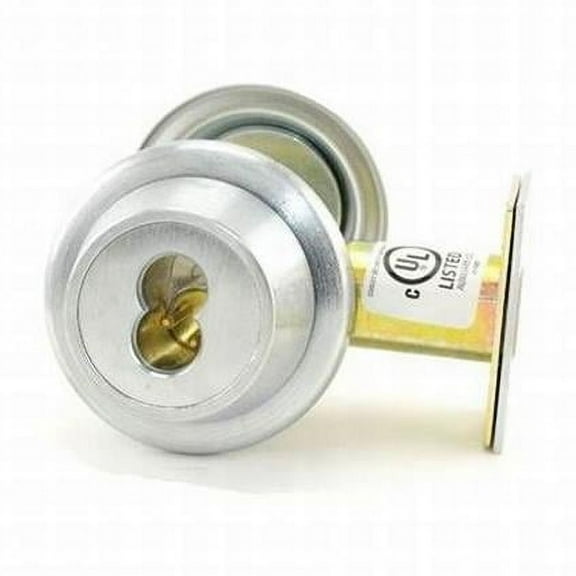 Best Deadbolt, Chrome, Single, 2-1/4in. 8T37KSTK626