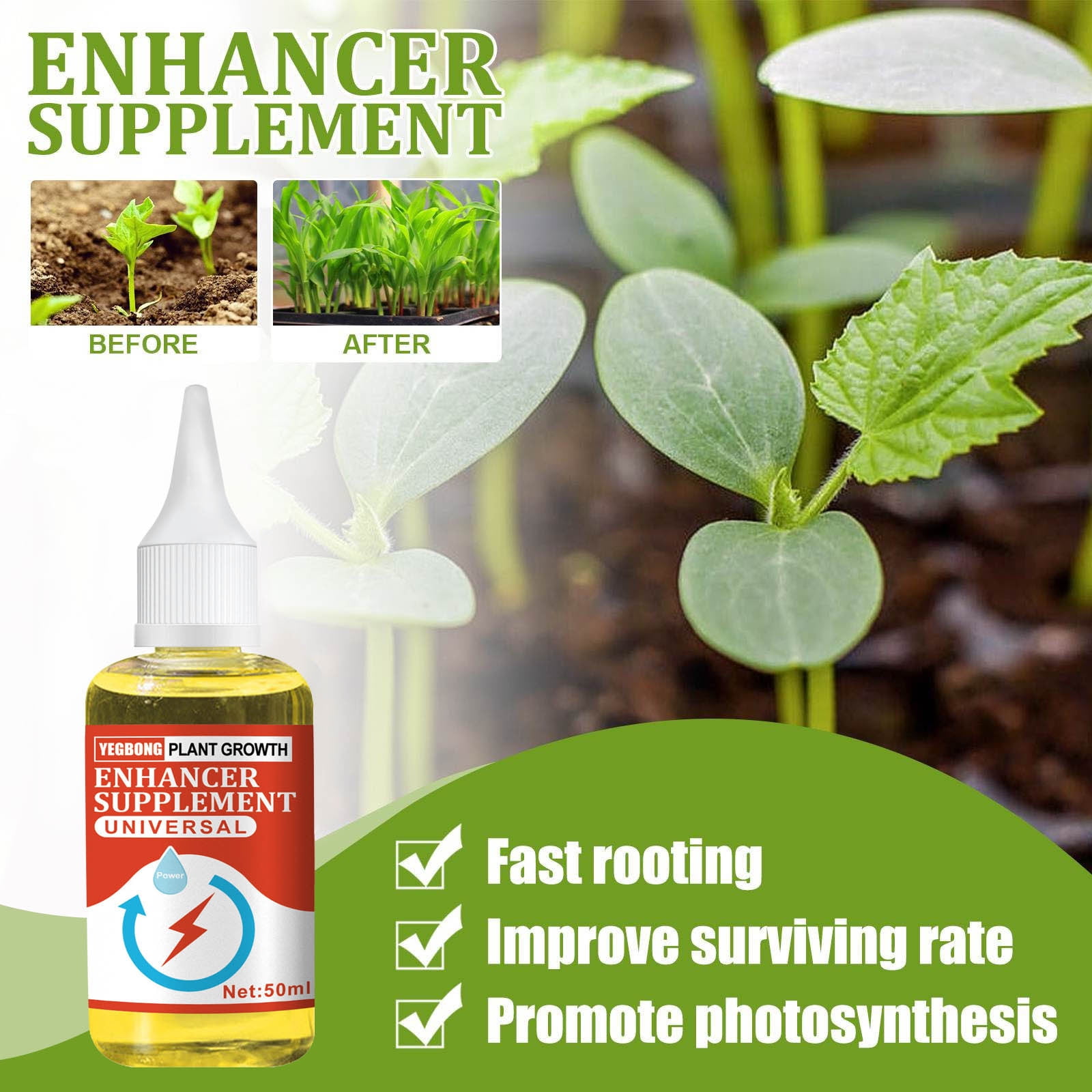 Best Deal, Plant Growth Enhancer Supplement Improves Survival Rate and