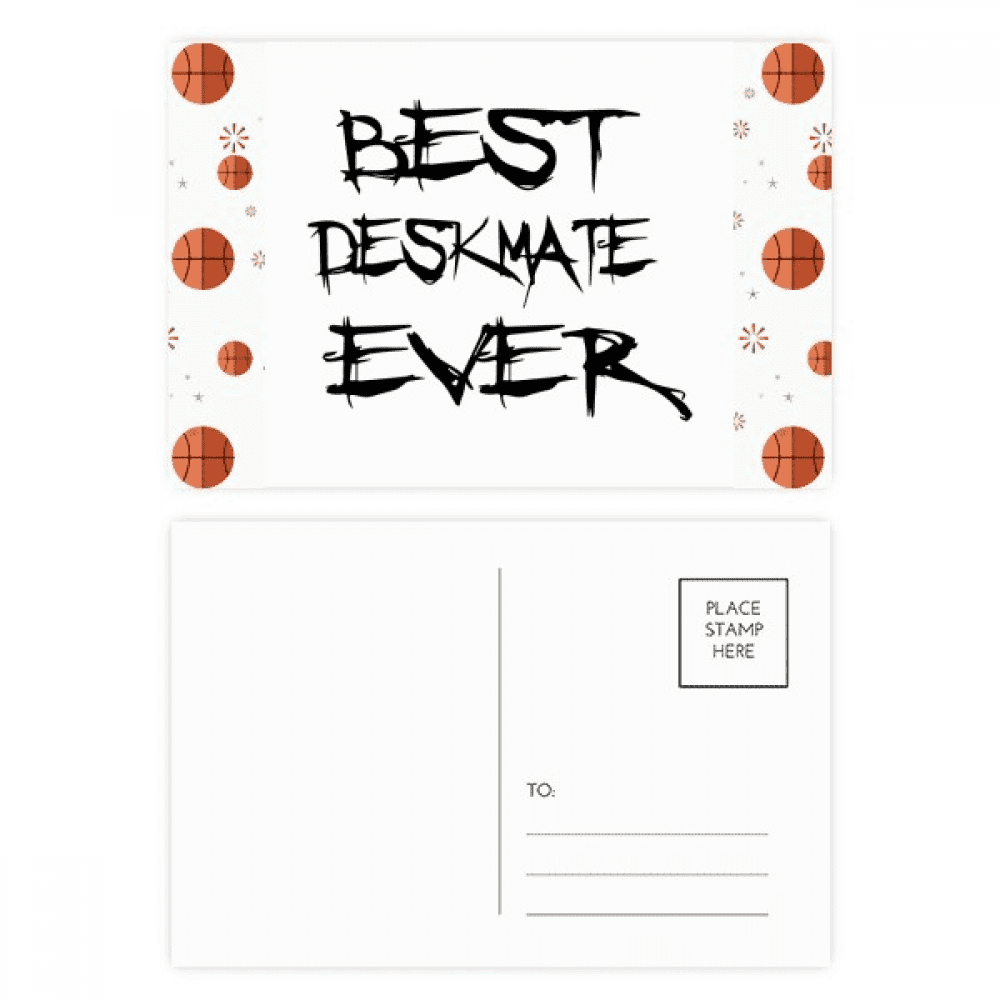 Best Deskmate Ever Graduation Season Basketball Postcard Set Thanks Card Mailing Side 20pcs