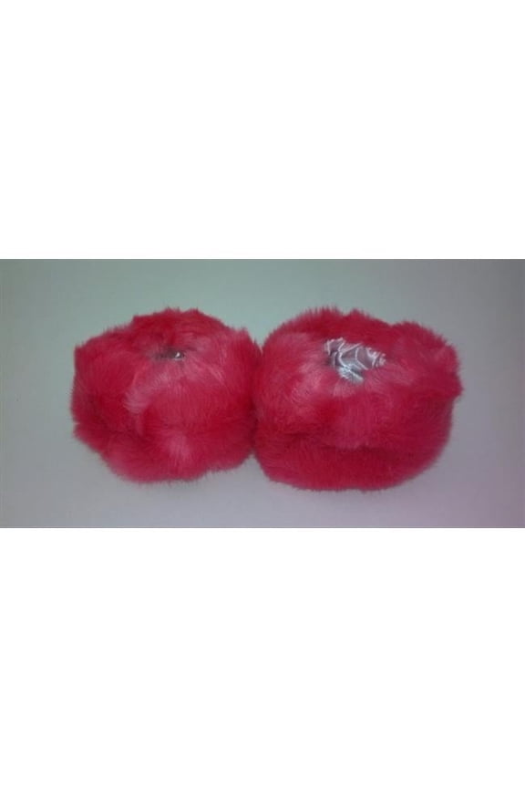 Best Desu 17310 Faux Synthetic Fur Wrist Warmers- Pink