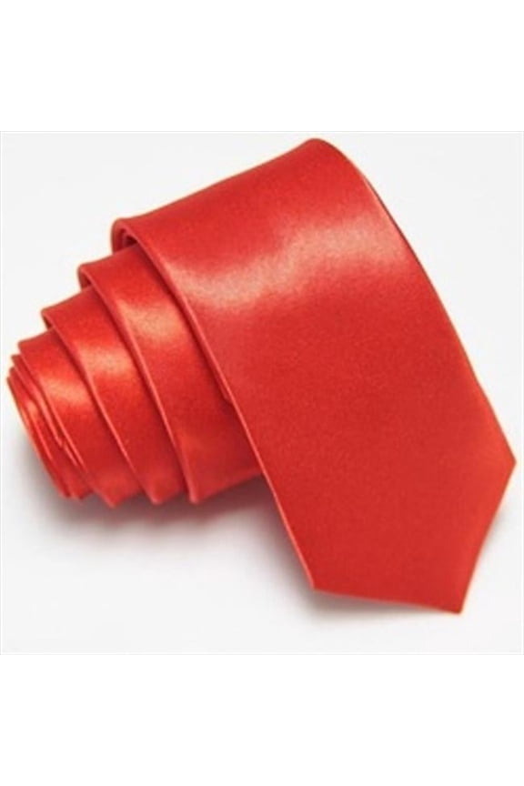 17753R Casual Stylish Slim Necktie- Red