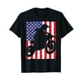 thumbnail image 1 of Best Dirt Bike For Men Boys Dirtbike Racing US Flag Biker T-Shirt, 1 of 5