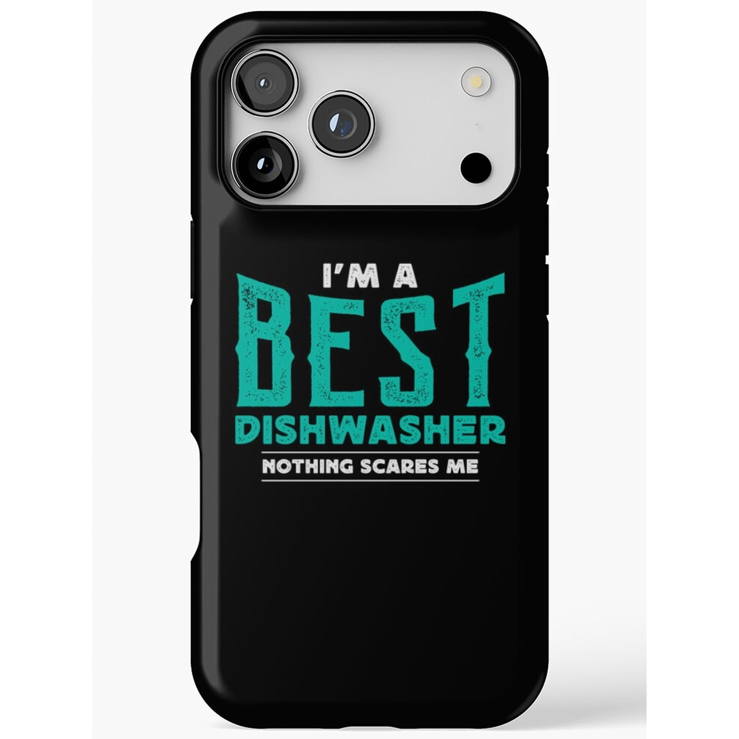 Turquoise Quotes Best Dishwasher Nothing Scares Me Turquoise Quote Tough Phone Case ...