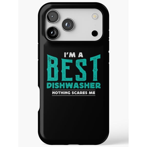 Turquoise Quotes Best Dishwasher Nothing Scares Me Turquoise Quote Tough Phone Case ...