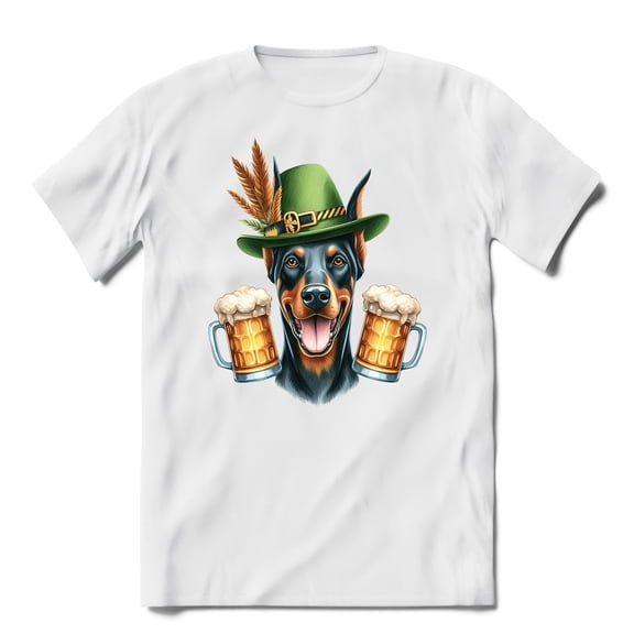 Best Doberman Pinscher Dad Proud Beer Lover Happy Oktoberfest Shirt T-shirt Unisex Merch Doberman Dog Lover Gifts - 02016