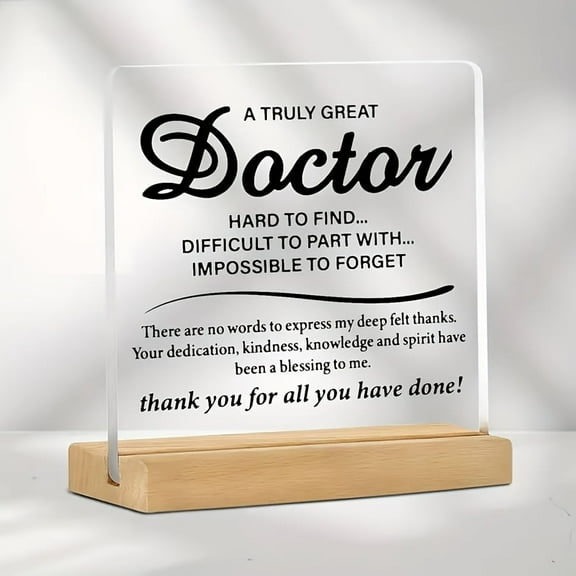 Best Doctor Gifts Doctor Gifts For Men Thank You Gifts For Doctors Thanksgiving Thanksgiving Gifts A Really Great Doctor Is Hard To Find Acrylic Desk Logo Decoration