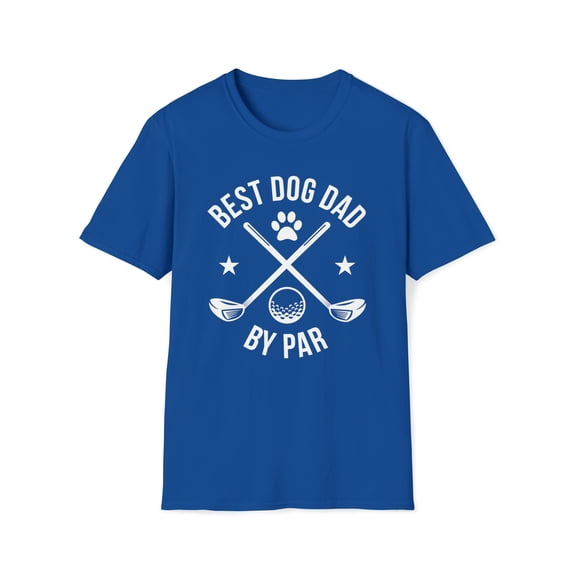 Best Dog Dad By Par, Gildan Unisex Softstyle T-Shirt, Graphic Tee, S-3XL