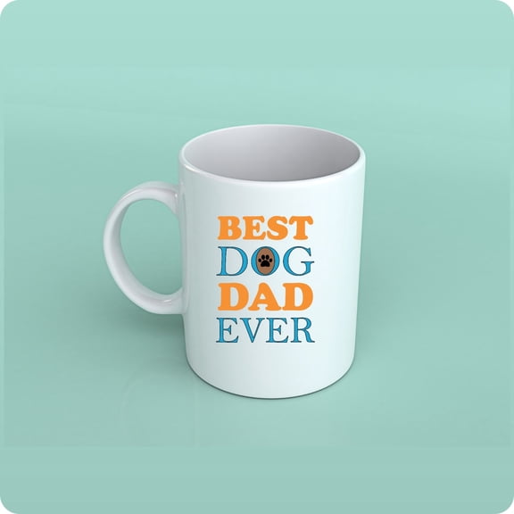 Best Dog Dad Ever Funny Gift Mug Fathers Day Present