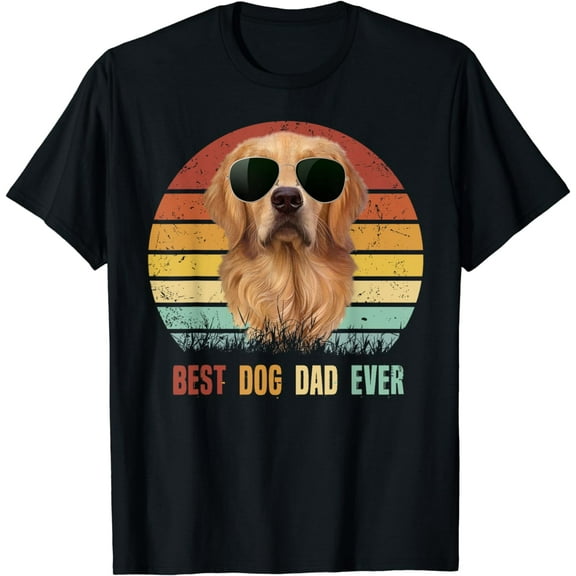 Best Dog Dad Ever Golden Retriever Tshirt Father's Day Gifts