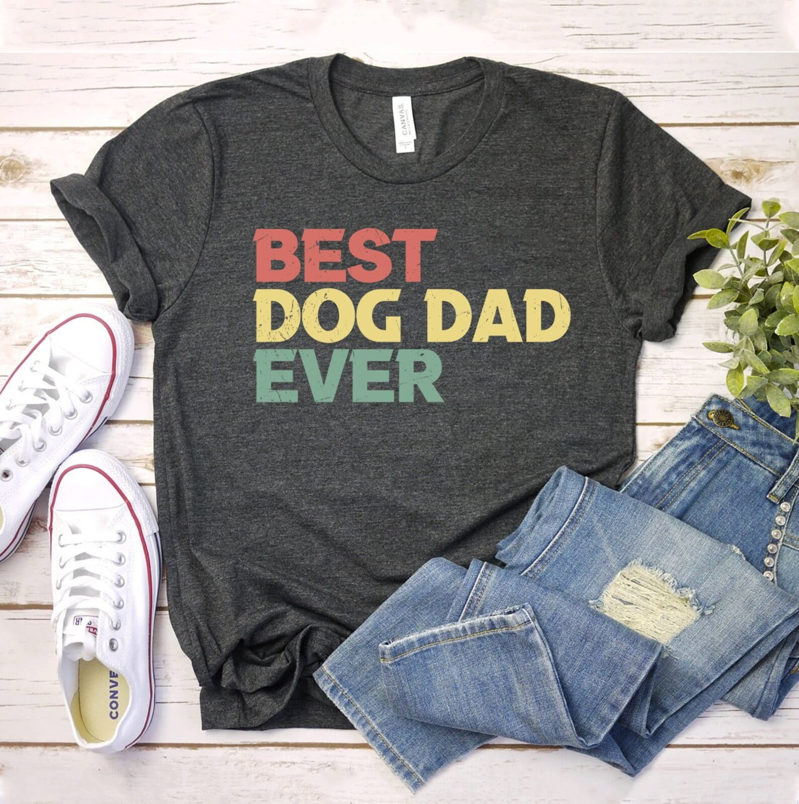 Men's Best Dog Dad Ever T-Shirt Husband Father's Day Gifts Men's Best Dog Dad Ever T-Shirt Husband Father's Day Gifts
