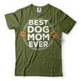 thumbnail image 1 of Best Dog Mom Ever Shirt Pet Lover Shirt Mother's Day Dog Mom Shirt Cute Dog Mom Gifts (Medium Military Green), 1 of 6