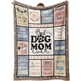 Best Dog Mom Ever Throw Blanket for Women Dog Lovers - Walmart.com