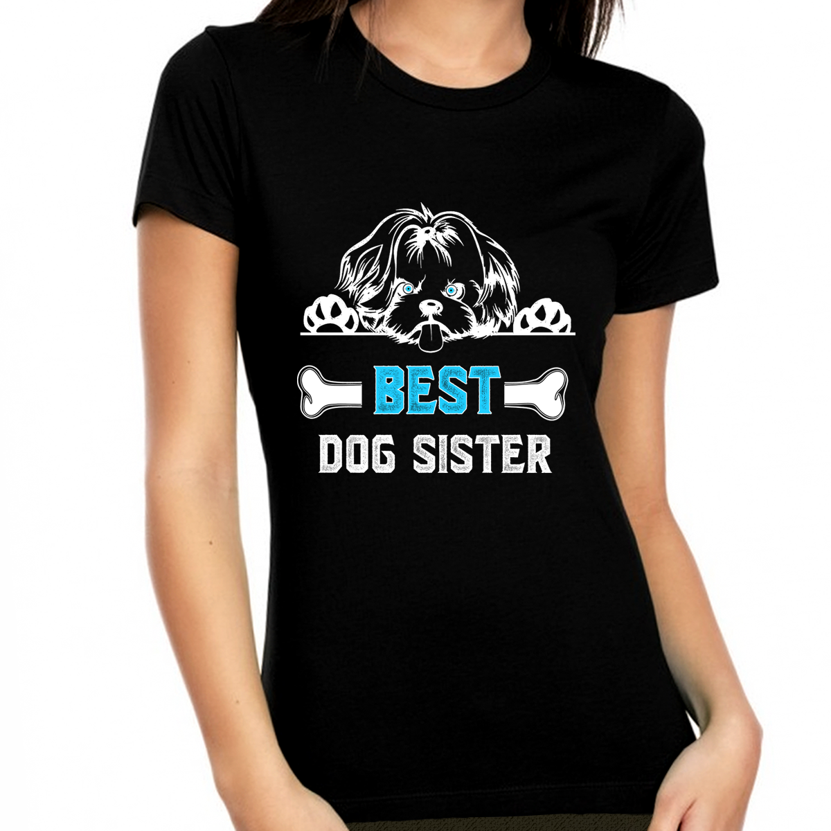 Best Dog Sister Shirt for Women and Teens Dog Sister Gift Shirt Walmart