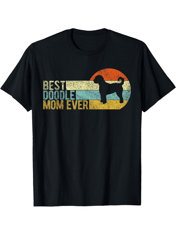 Best Doodle Mom Ever Retro Goldendoodle T-Shirt