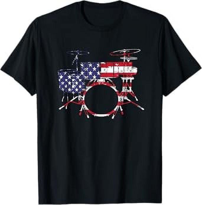 Best Drum Design For Men Women Drum Set Drumming Drummer TShirt