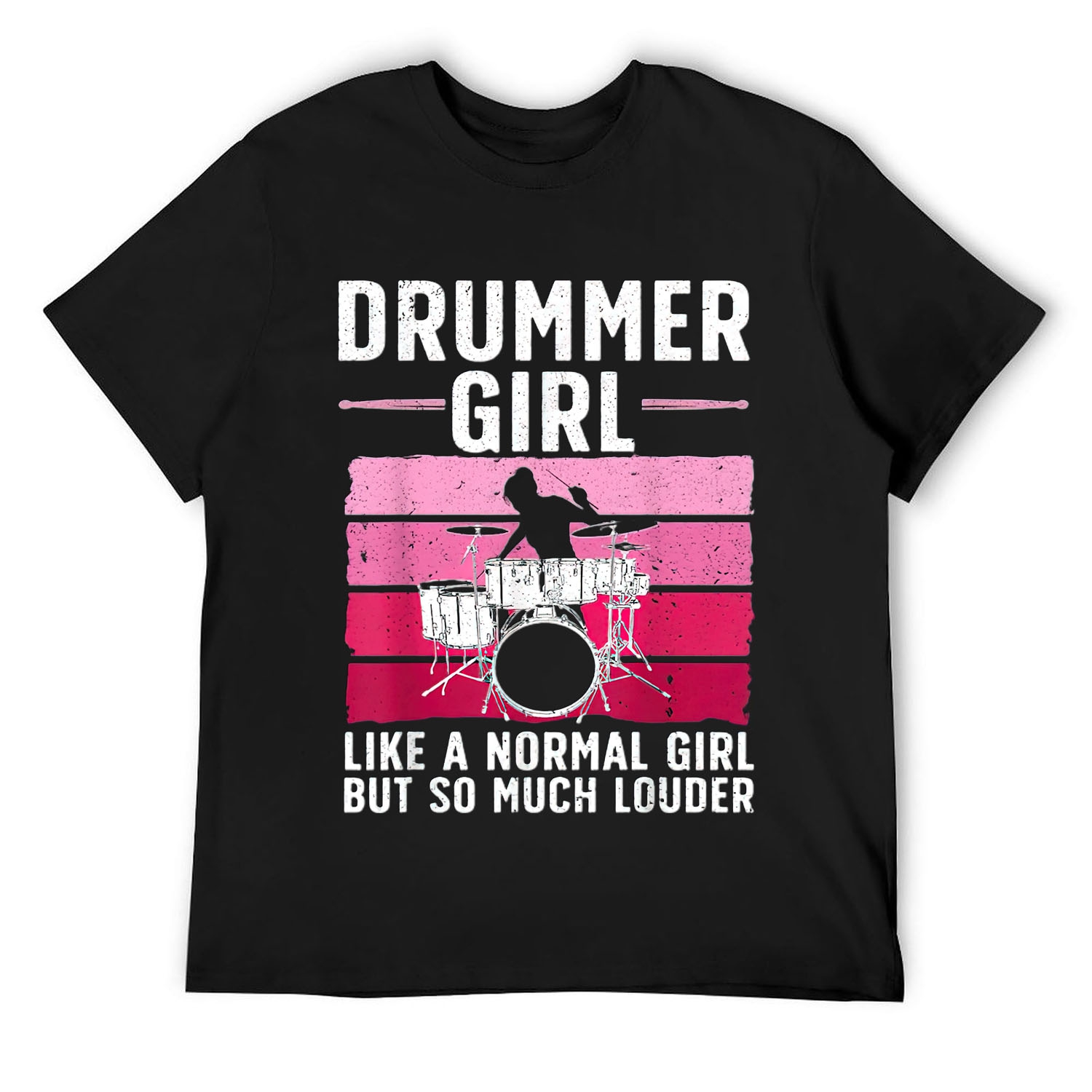 Best Drums For Girls Mens Drummer Music Band Drum Musician TShirt