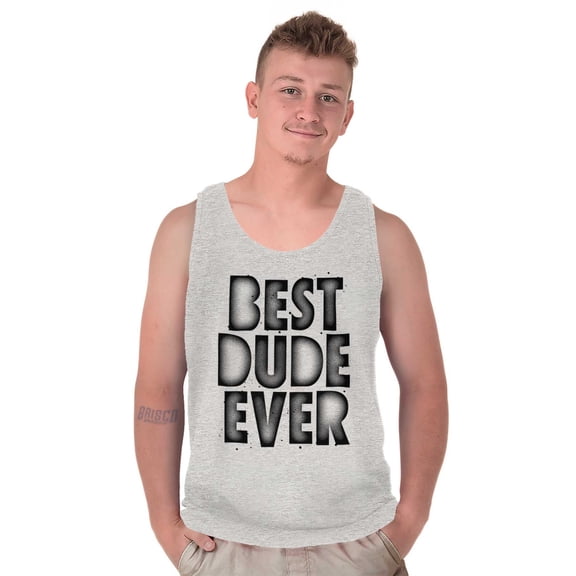 Best Dude Ever BFF Friendship Friend Mens Big & Tall Graphic Tank Top Brisco Brands 2X