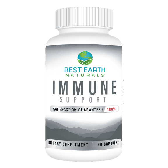 Best Earth Naturals Immune Support, Collagen, Garlic, Turmeric Powder and Vitamins, 60 Ct